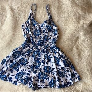 H&M divided floral romper